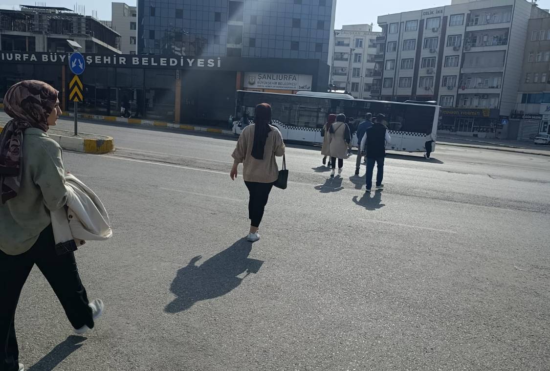 Şanlıurfa’da Yayalar Kuralları Hiçe Saydı!