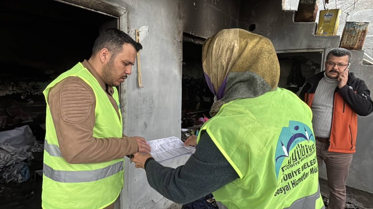 Evi Yanan Aileye Eyyübiye Belediyesi Sahip Çıktı