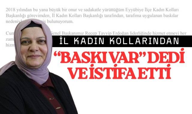 AK Parti Eyyübiye’de İstifa Şoku: Baskı İddiası Gündem Oldu